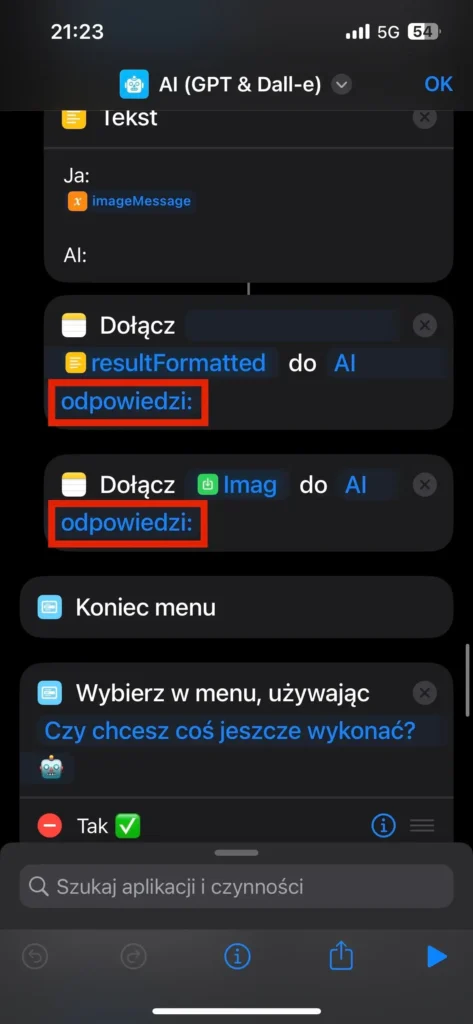 Zmiana domyślnej notatki